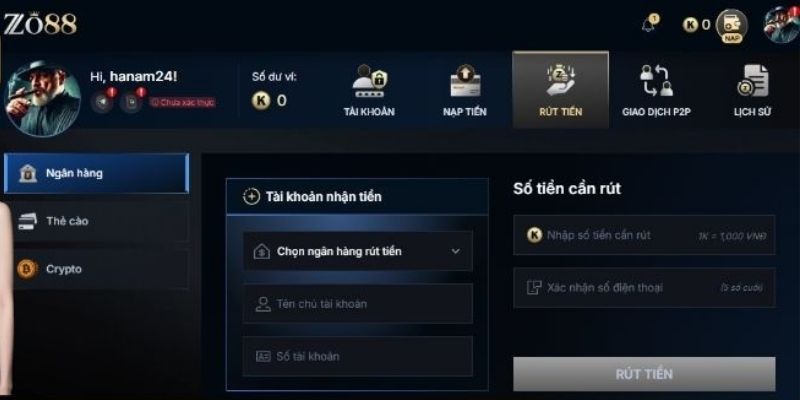 Hướng dẫn rút tiền khi cá cược tại nhà cái cho bet thủ